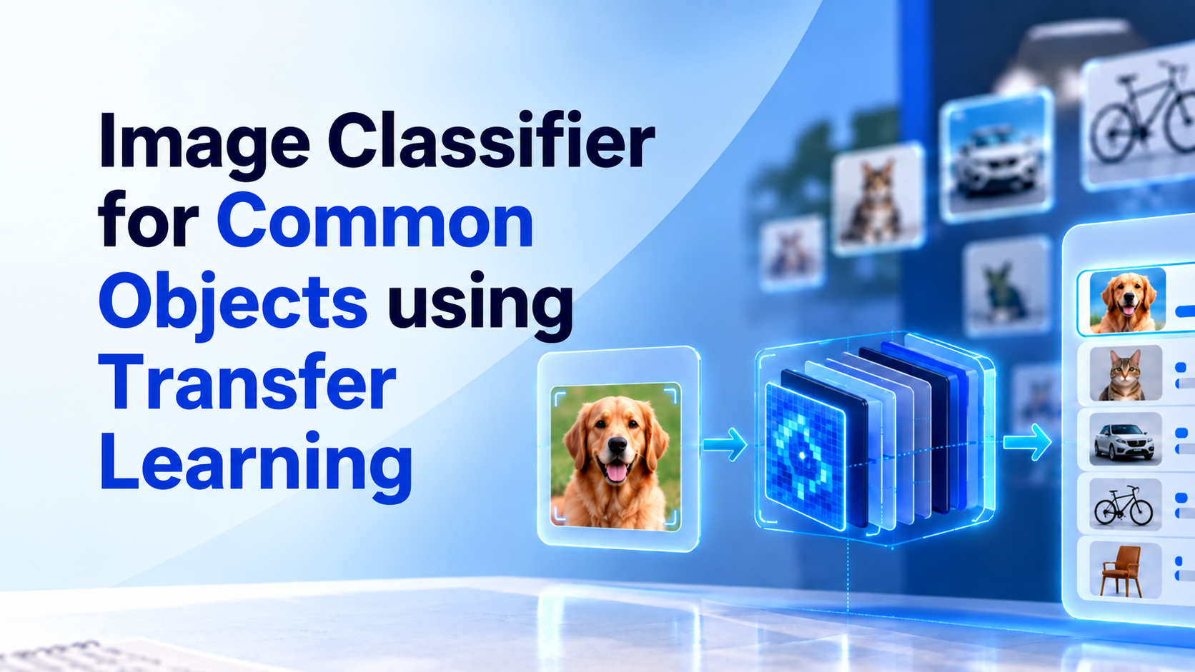 Image Classifier for Common Objects using Transfer Learning